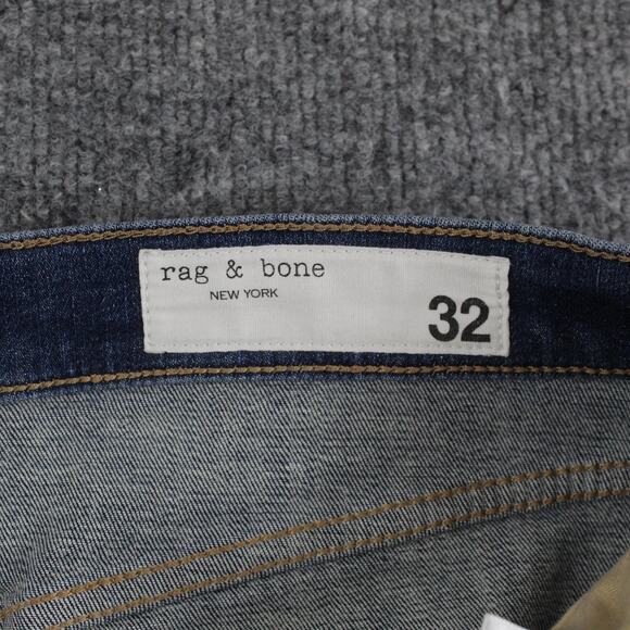 Rag Bone Jeans Womens 32 Blue Sofie High Rise Ultra Wide Leg Frayed Hem Casual - Picture 7 of 16